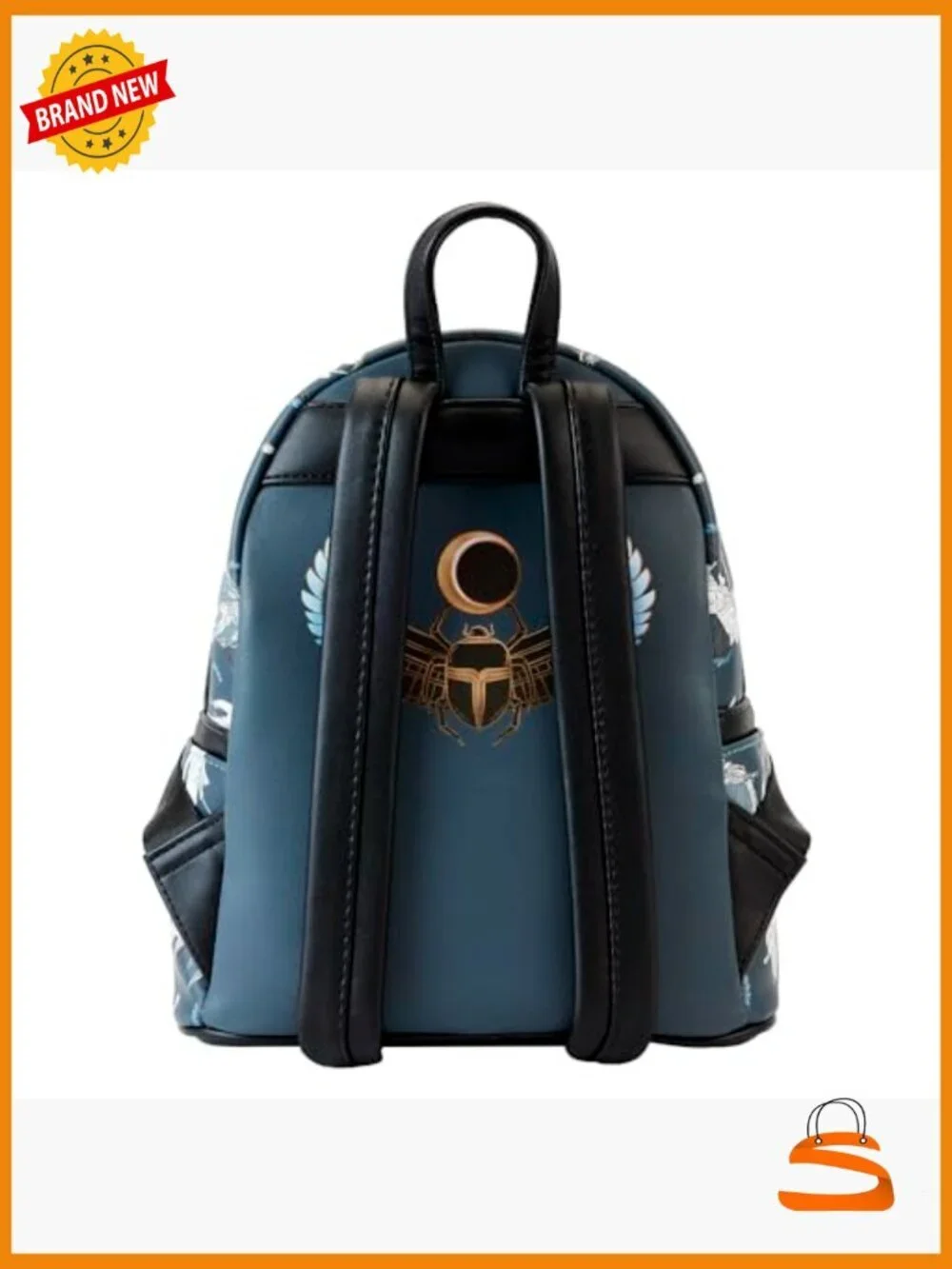 Moon Knight Marvel Faux Leather Mini Backpack, Adjustable Straps, 9x10x5